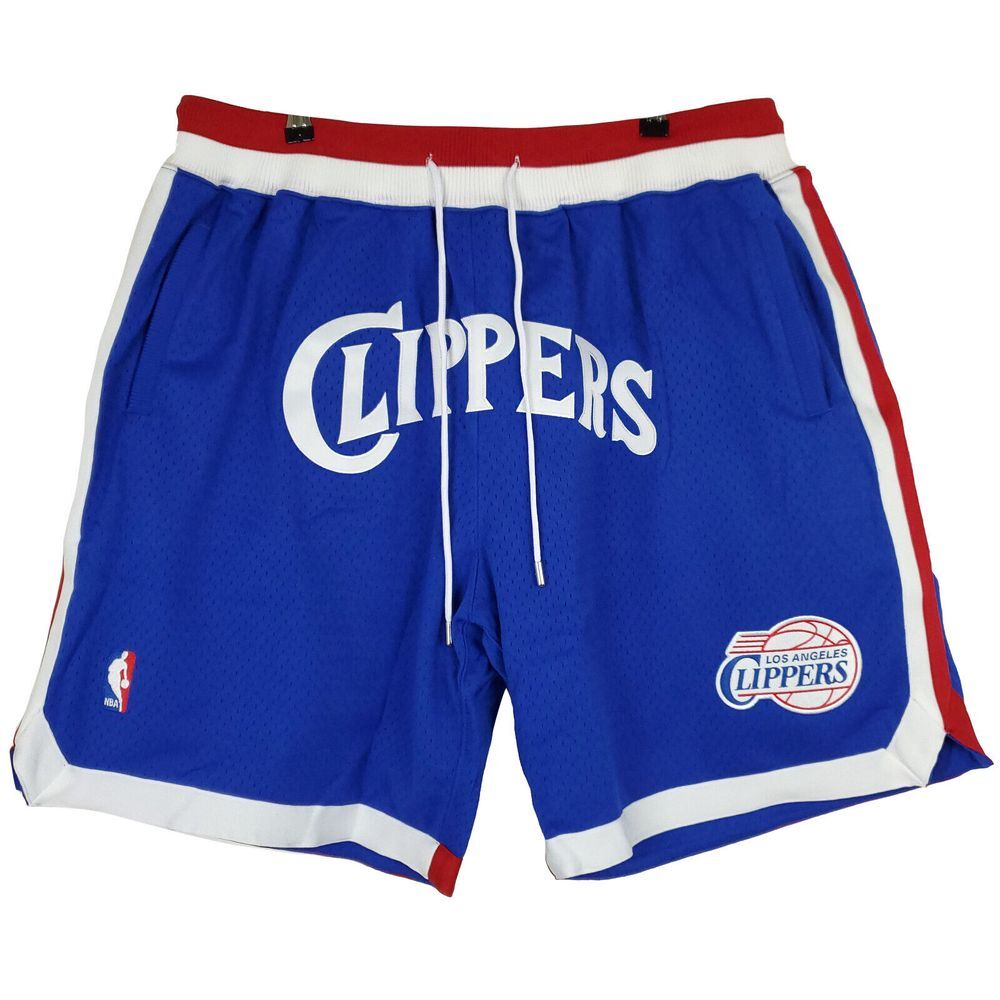 Just Don LA Clippers Mitchellā & Ness NBA XL XLarge Jersey Shorts Blue Red NWT